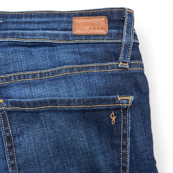 Joie Mid-Rise Skinny Jeans Dark Blue Ravine Womens 27 - Picture 7 of 11